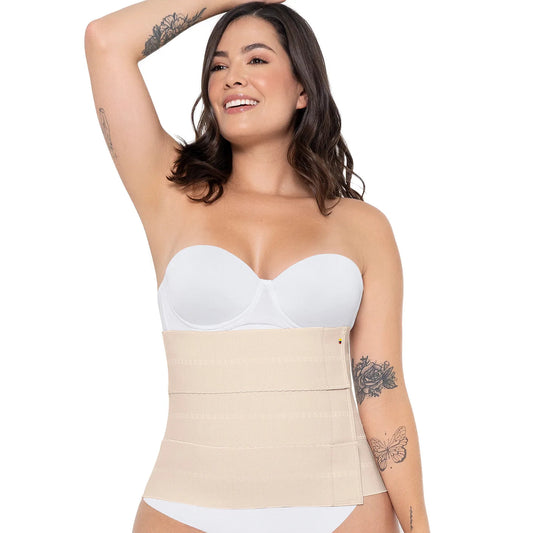 ONE SIZE -MARIAE CEB0000 Stage 1 Faja Colombiana Post Surgery Waist Binder Medium Control