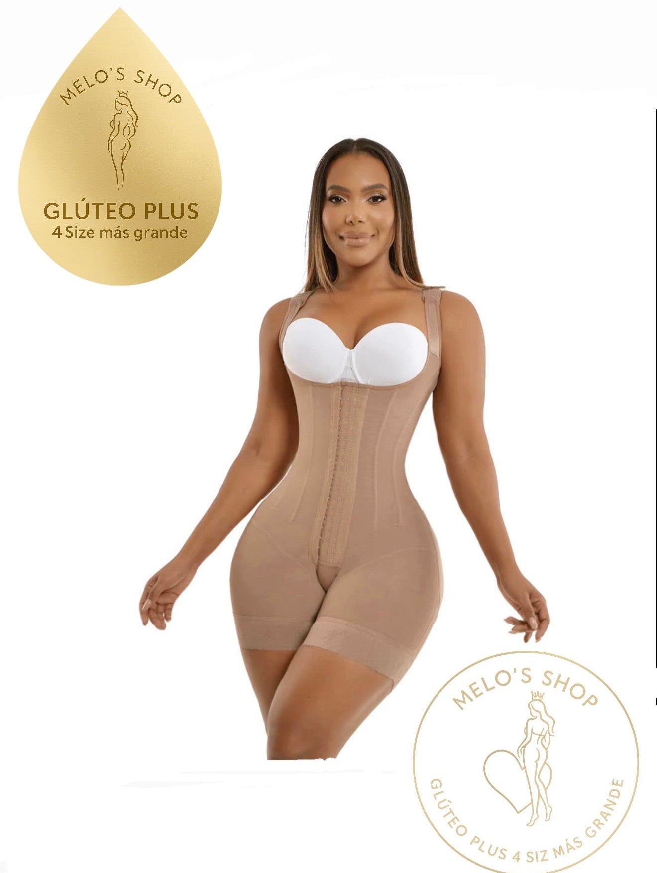 2034 FAJA RELOJ DE ARENA CORTA PLUS EN GLUTEOS CON VARILLA